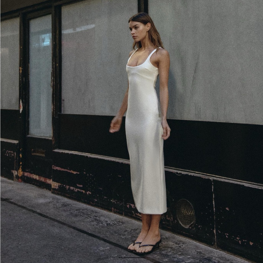 Zara fitted midi dress